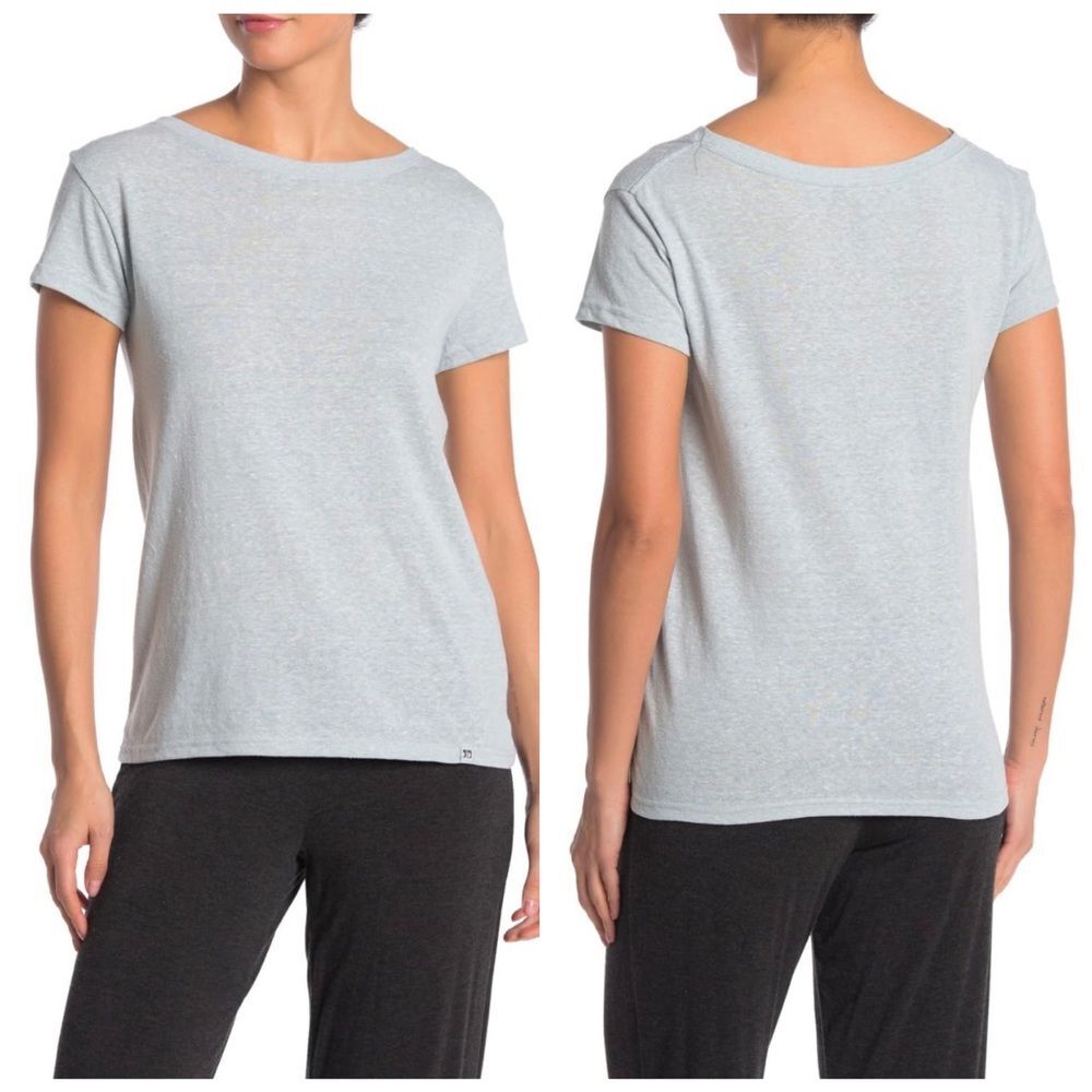 Joe’s Jeans Tee Wide Neckline Salt Water Blue Size Small - Picture 12 of 12